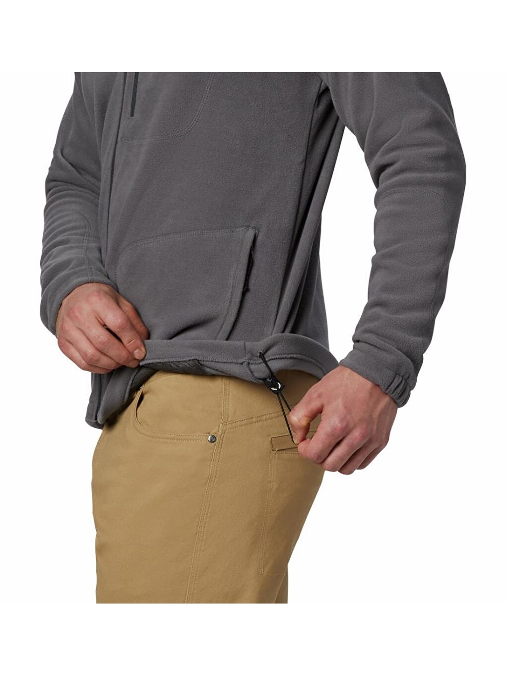 Gri Mens Fast Trek II Full Zip Fleece Erkek Polar AE3039-023-4