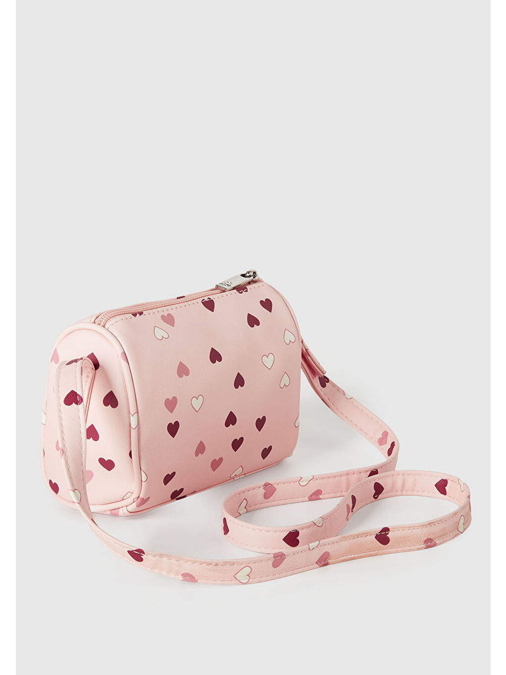 Kız Çocuk Toz Pembe Karakter Baskılı Deri Efektli Çanta-1