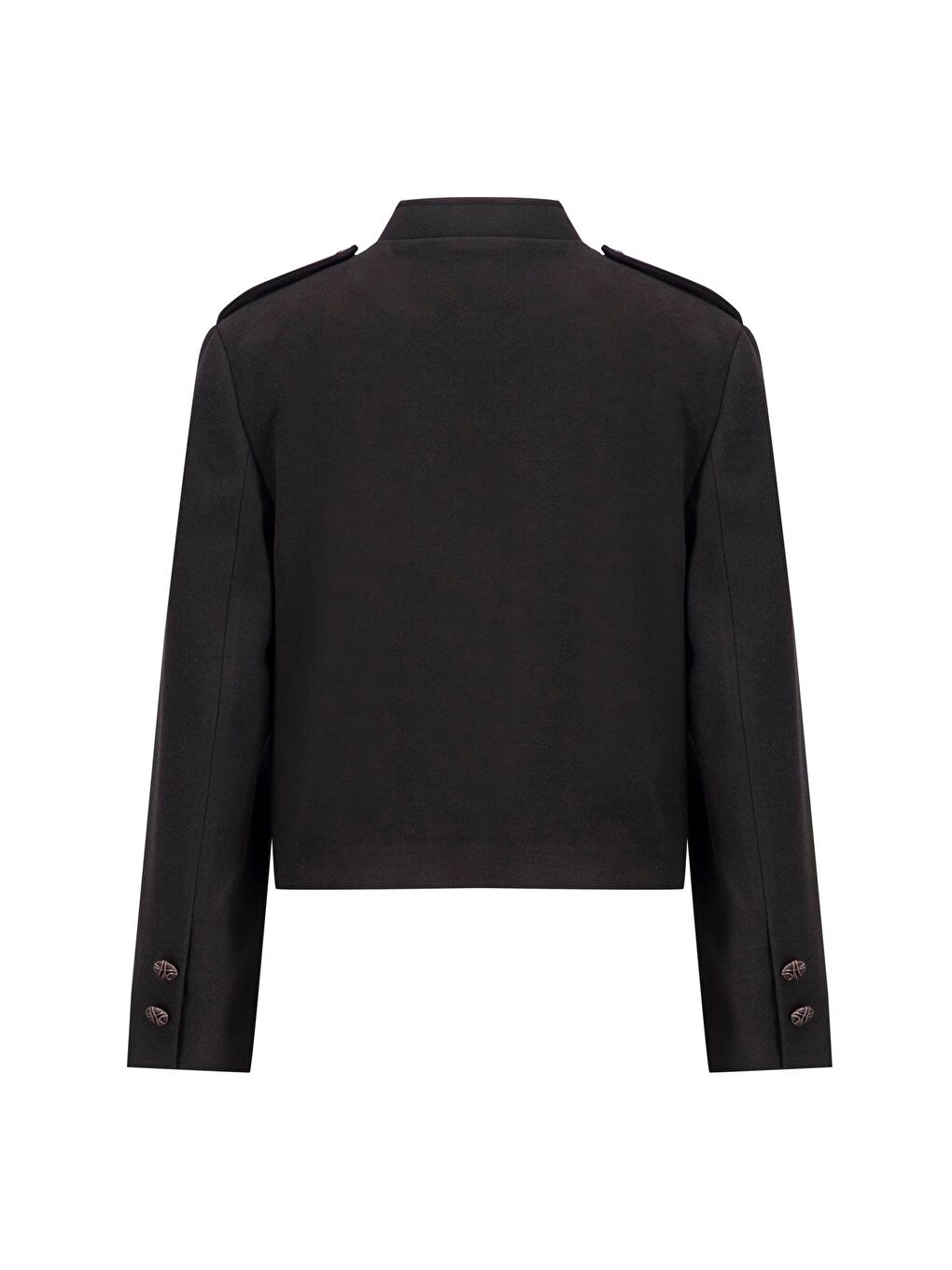 Apoletli Ceket 24K5713 Kahverengi-7