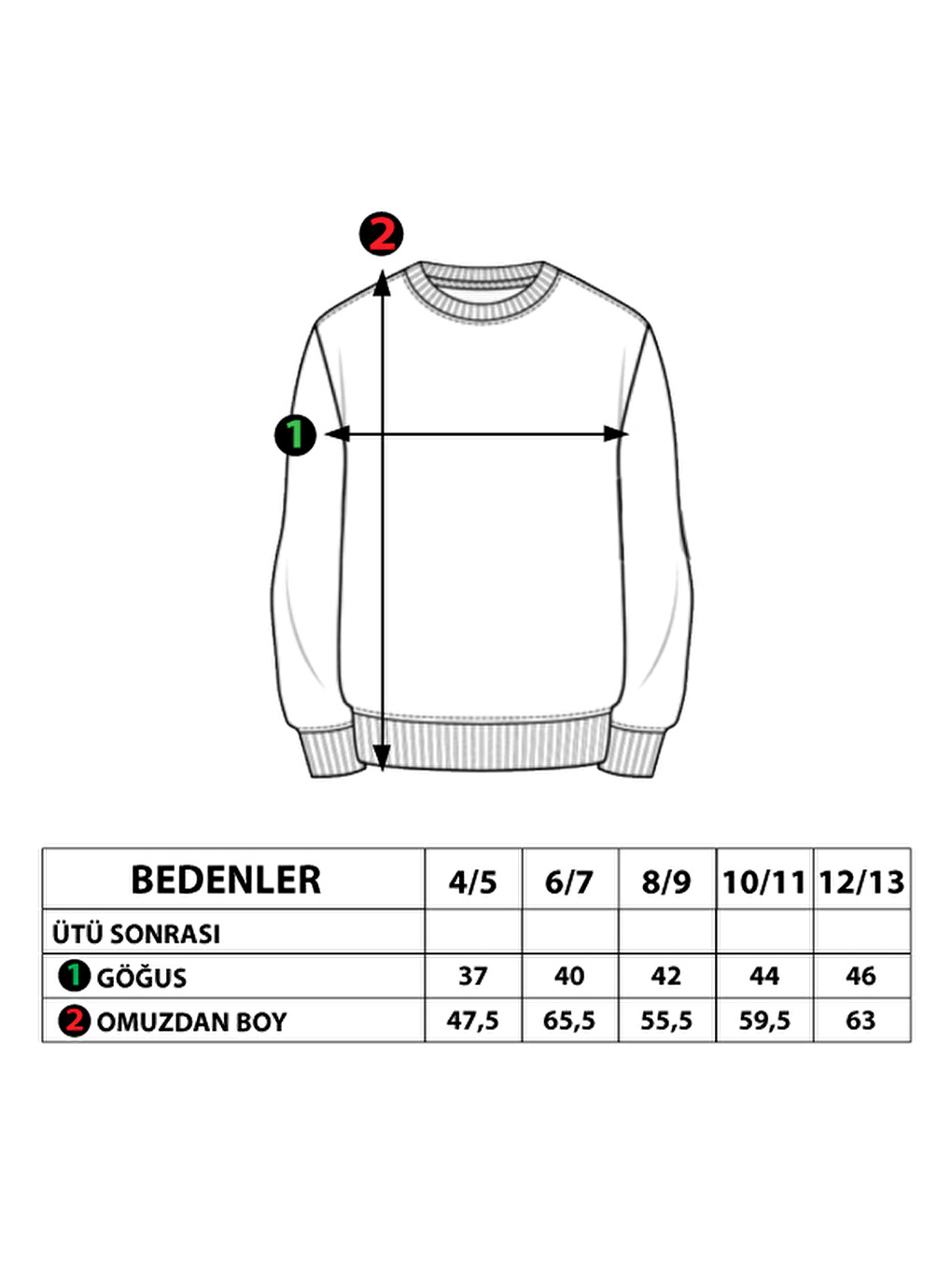 Siyah Erkek Çocuk Baskılı Sweatshirt-1