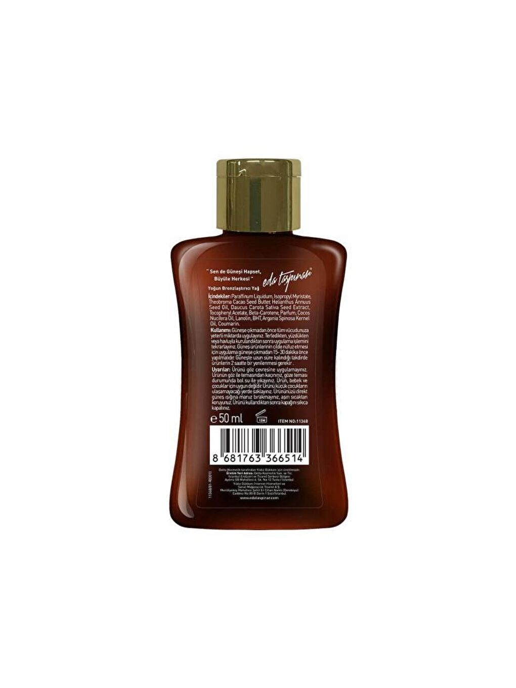 Eda Taşpınar Açık Bej Eda Taşpınar Yoğun Bronzlaştırıcı Yağ 50 ml - 1