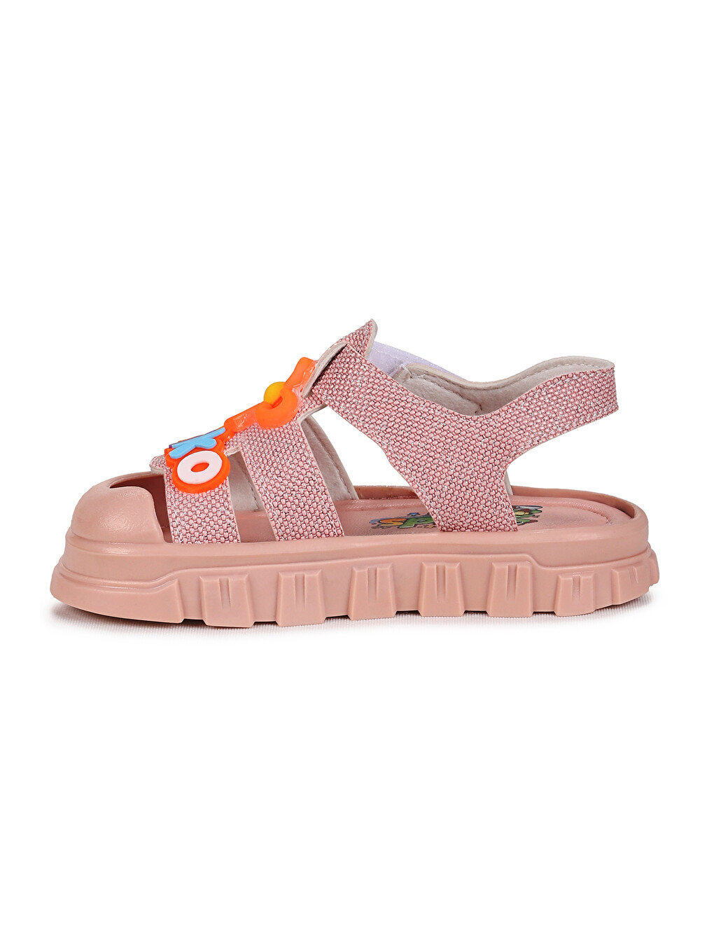 Pembe Jelly Simli Hafif Taban Kız Çocuk Sandalet-5