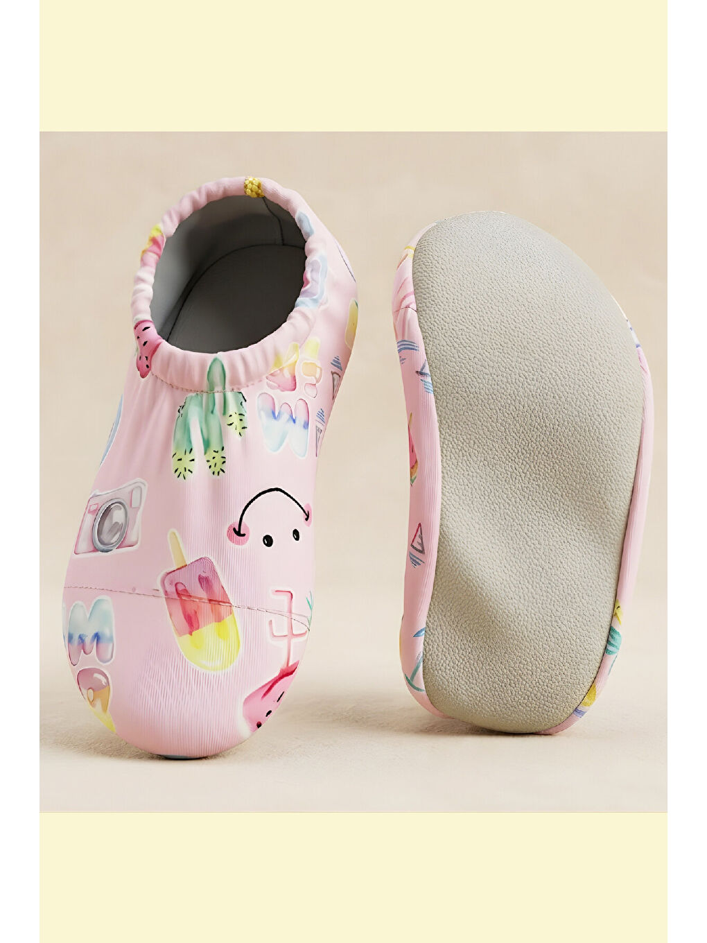 Pembe Kız Çocuk Deniz Ayakkabısı/Patiği 18-32 Beden 12630B