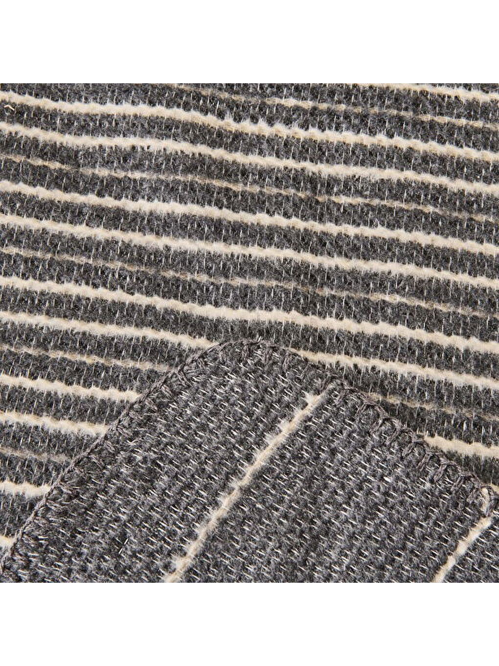 Soft Victor Pamuklu Çift Kişilik Battaniye - Antrasit - 200x220 cm-1