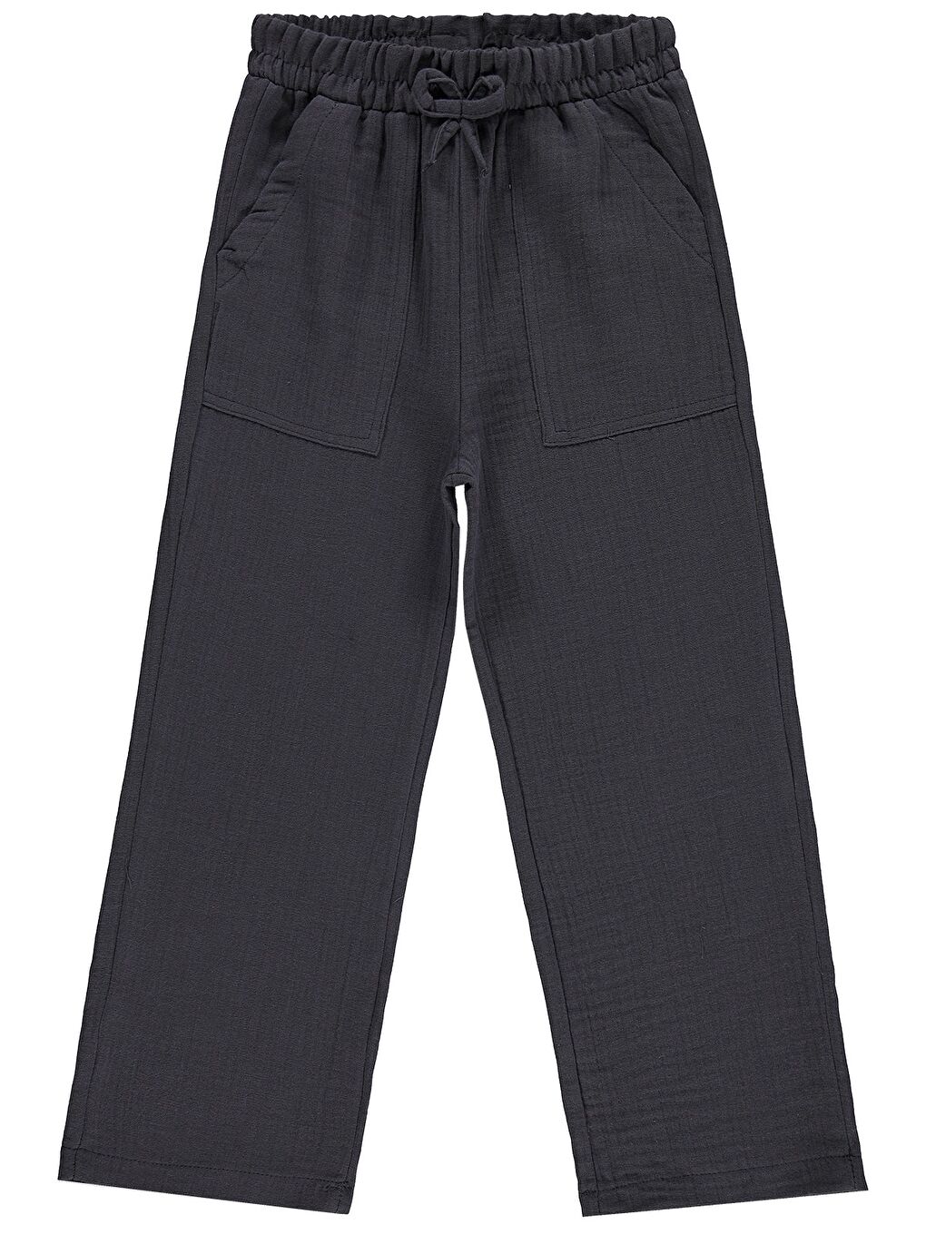 Antrasit Girls Müslin 6-9 Yaş Pantolon - Gri