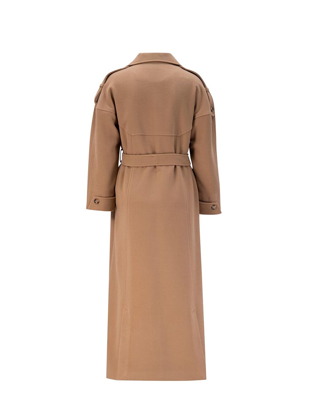 Kahverengi Kup Kesikli Manto 24K8107 Camel-6