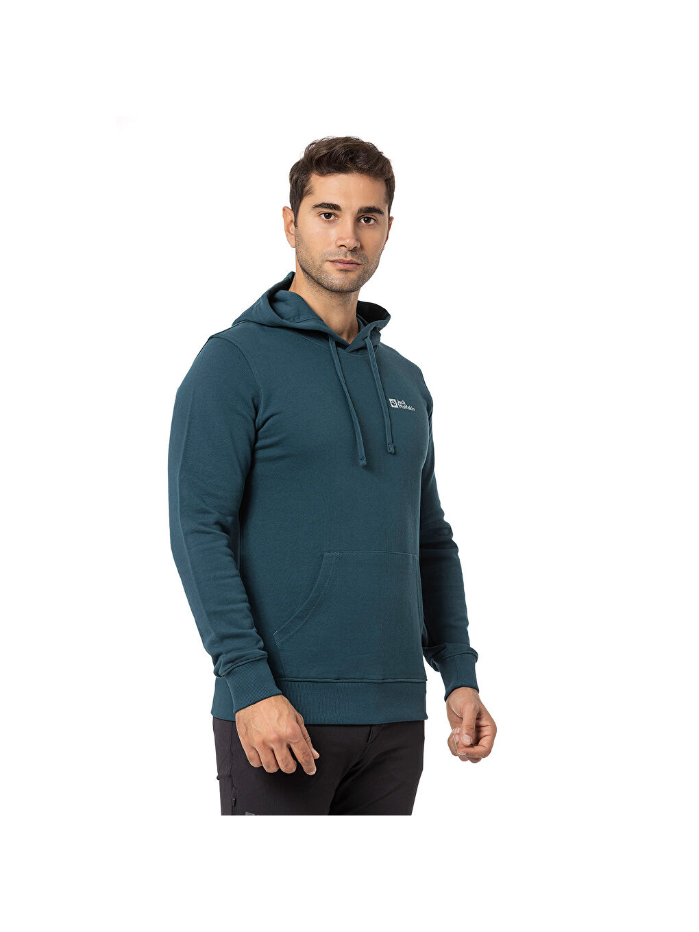 Tommy Hoody Erkek Yeşil Kapüşonlu Sweatshirt-1