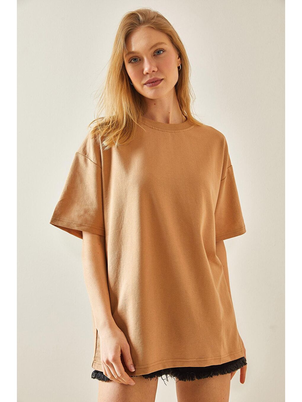 XHAN Taba Oversize Basic T-Shirt 3YXK1-47087-30