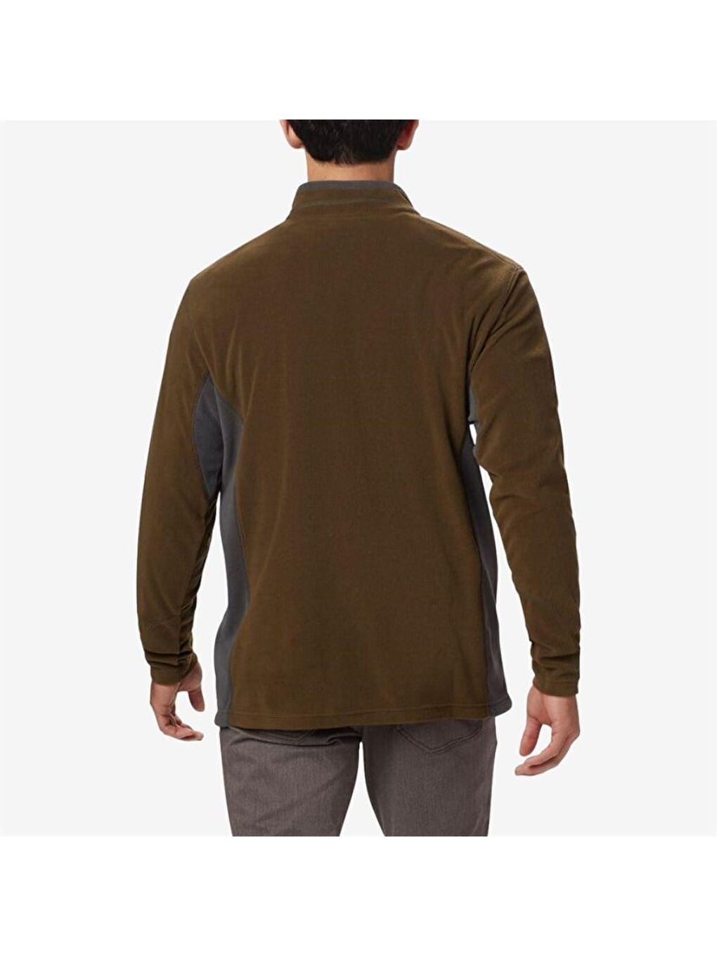 Columbia Klamath Range II Half Zip Erkek Yarım Fermuarlı Polar Üst Yeşil AM6558-397 - 1