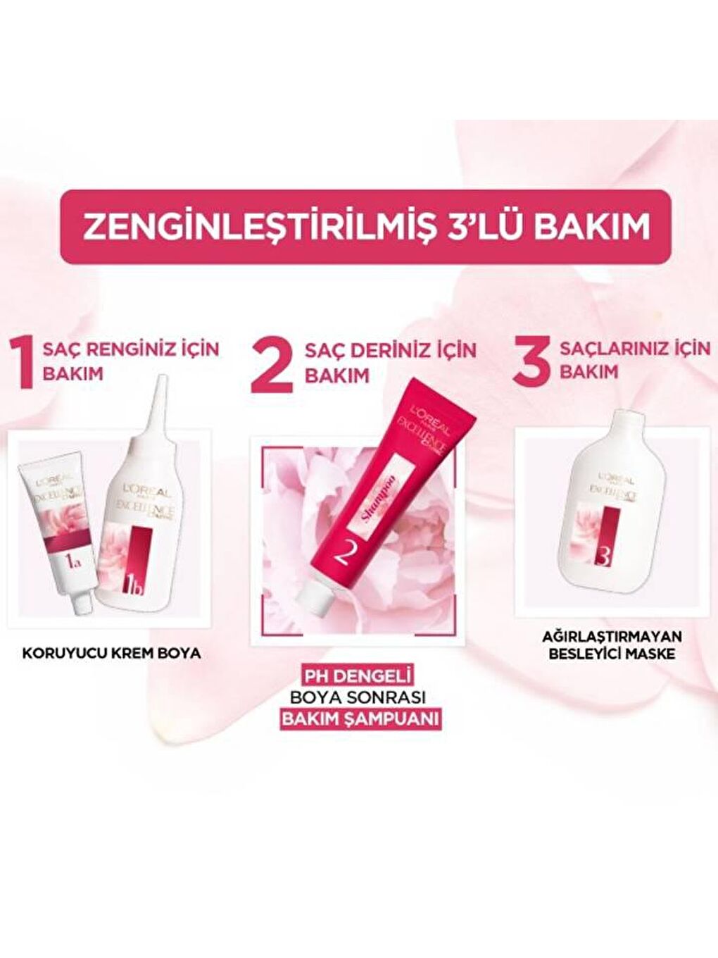 Loreal Renksiz Paris Excellence Cool Creme 6.32 Altın Açık Kahve Saç Boyası x 2 Adet - 1