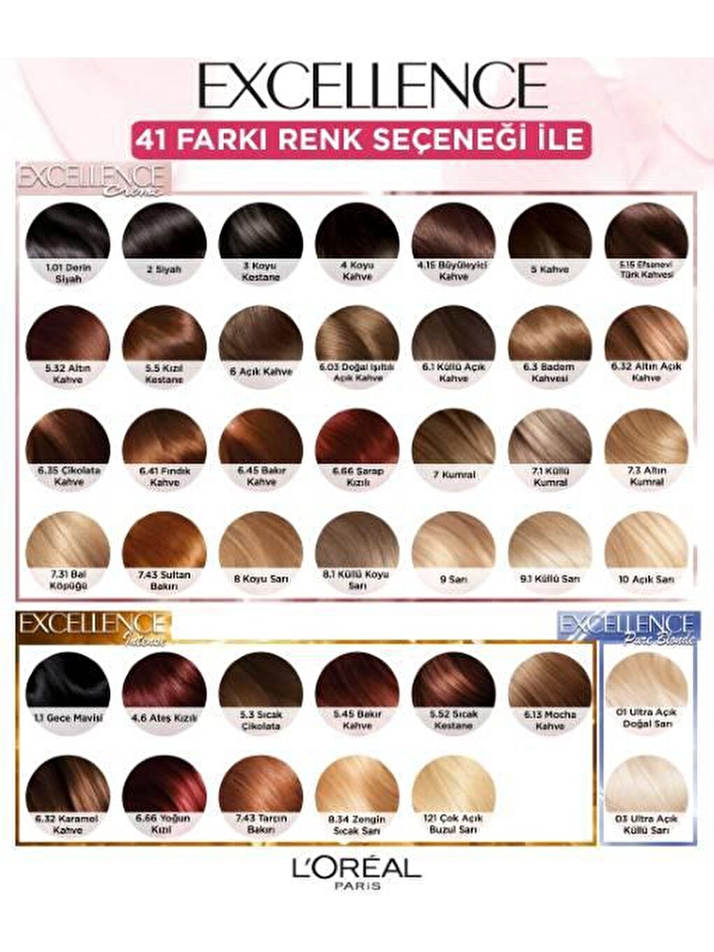 Loreal Renksiz Paris Excellence Cool Creme 6.32 Altın Açık Kahve Saç Boyası x 2 Adet - 4