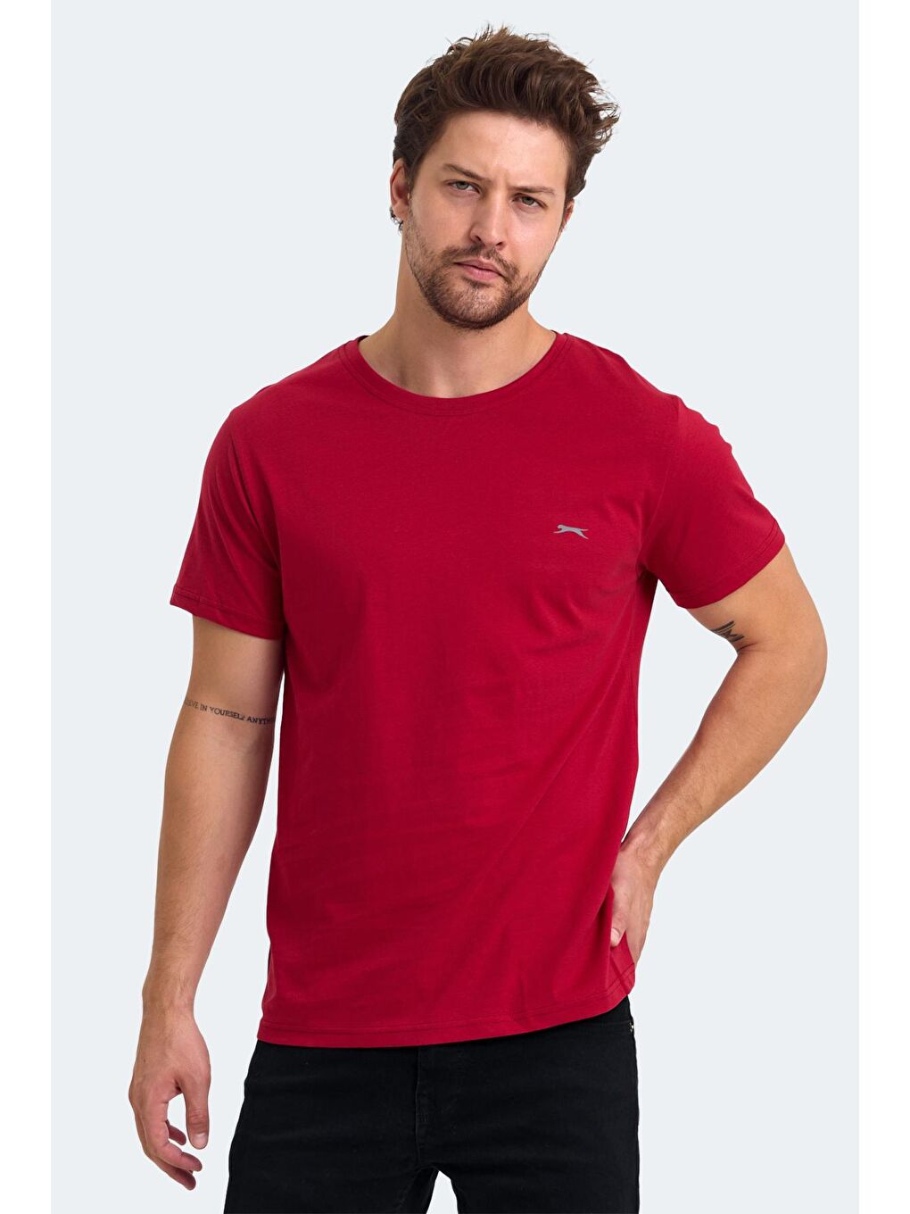 SLAZENGER Bordo KIELD Erkek Tişört Bordo