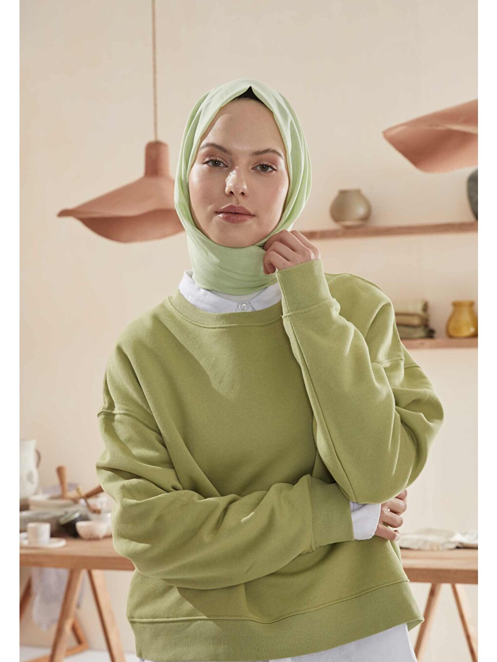 Sarı İnce Pamuk Vual Şal Limon Çiçeği