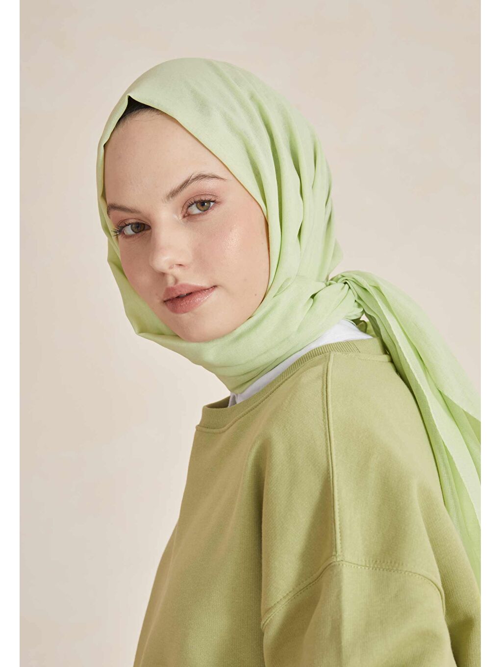 Sarı İnce Pamuk Vual Şal Limon Çiçeği-1