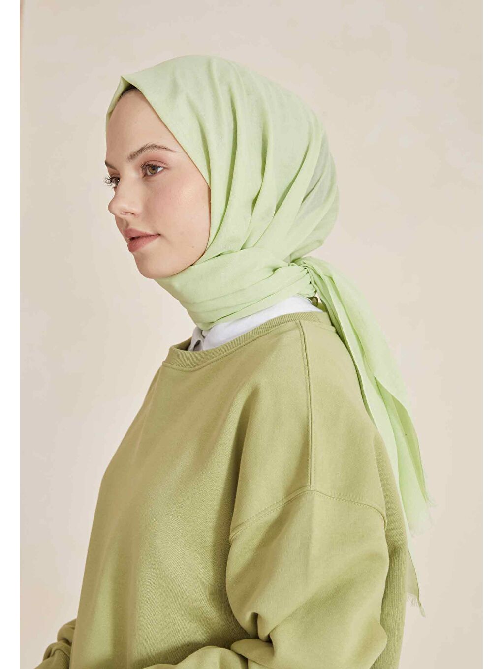 Sarı İnce Pamuk Vual Şal Limon Çiçeği-3