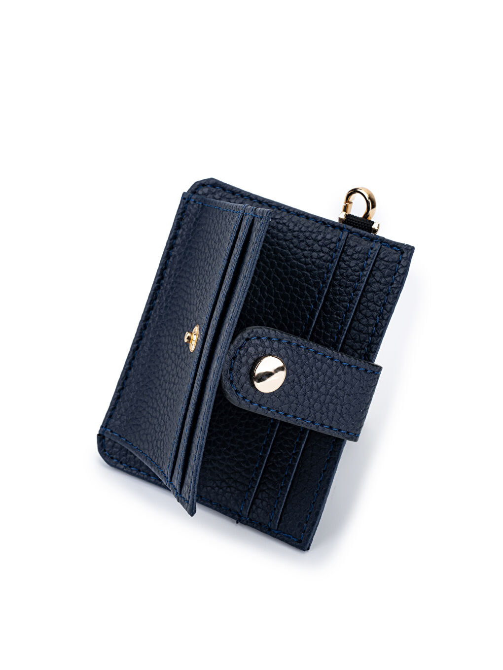 Suni Deri Kadın Kartlık Lacivert MN100-1