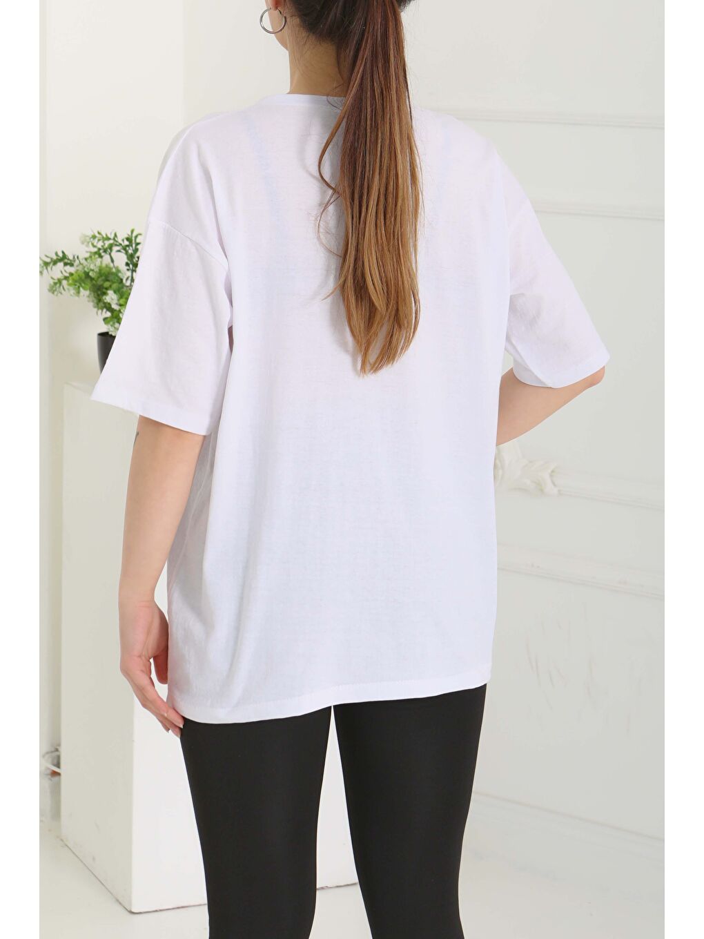 Baskılı Kısa Kollu T-Şhirt Beyaz - 27094-5