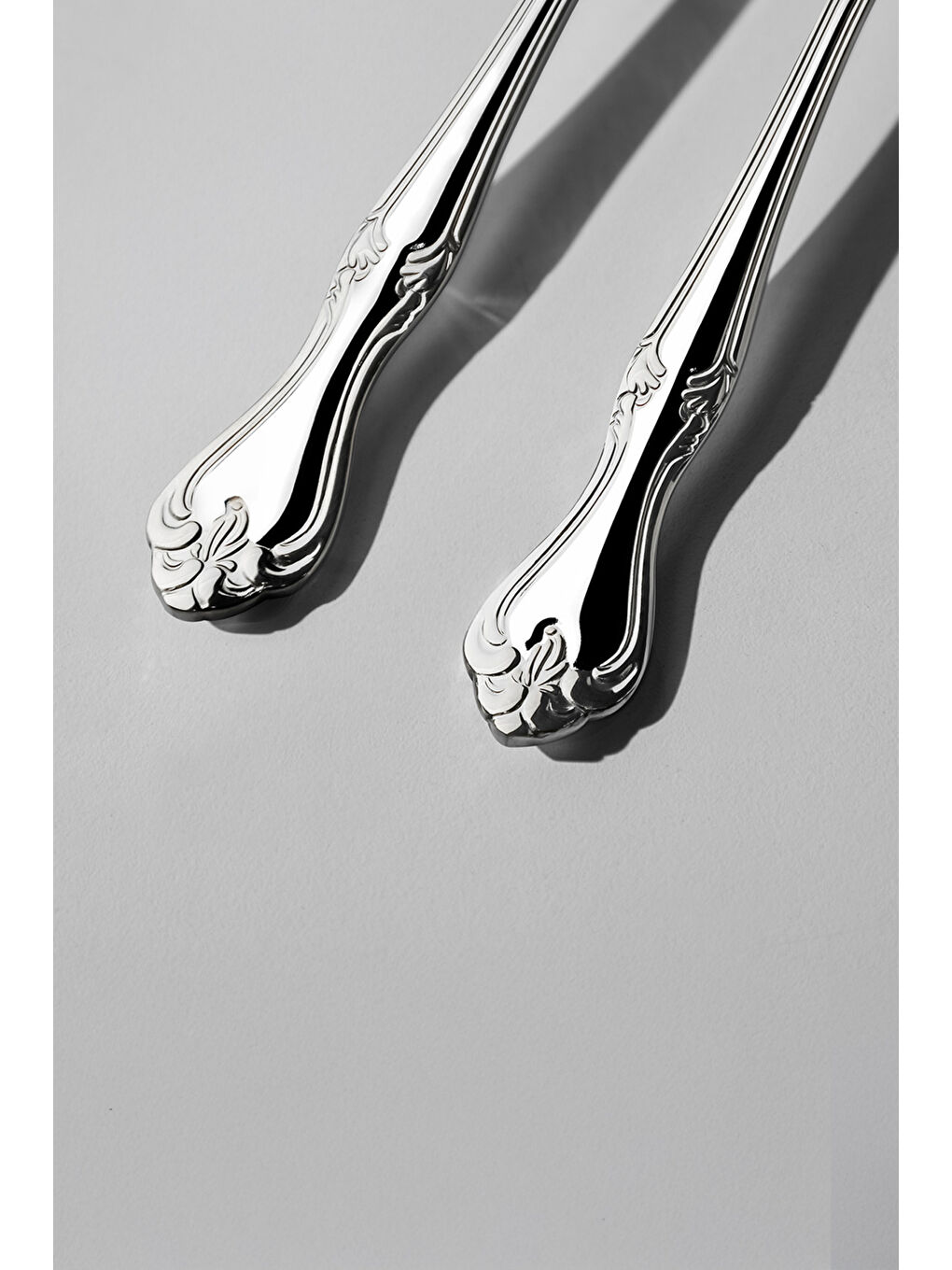 Gri Lalezar Sade 6 Parça Paslanmaz Çelik Servis Takımı-1