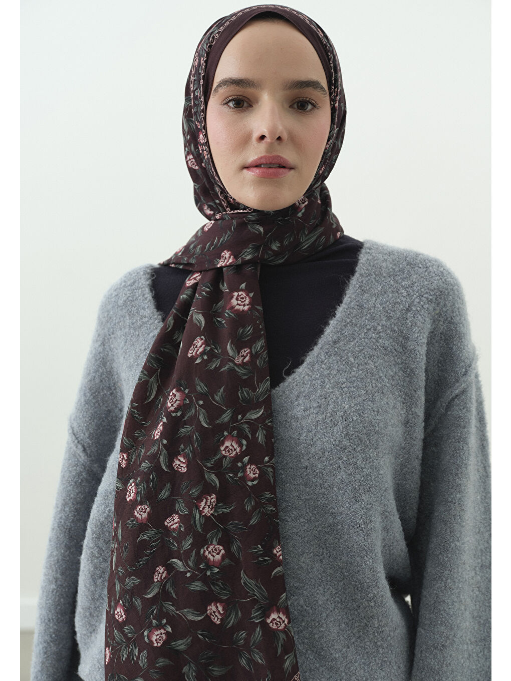 Mürdüm LEANA DESENLİ PAMUK VİSKON ŞAL ERİK ÇÜRÜĞÜ-3