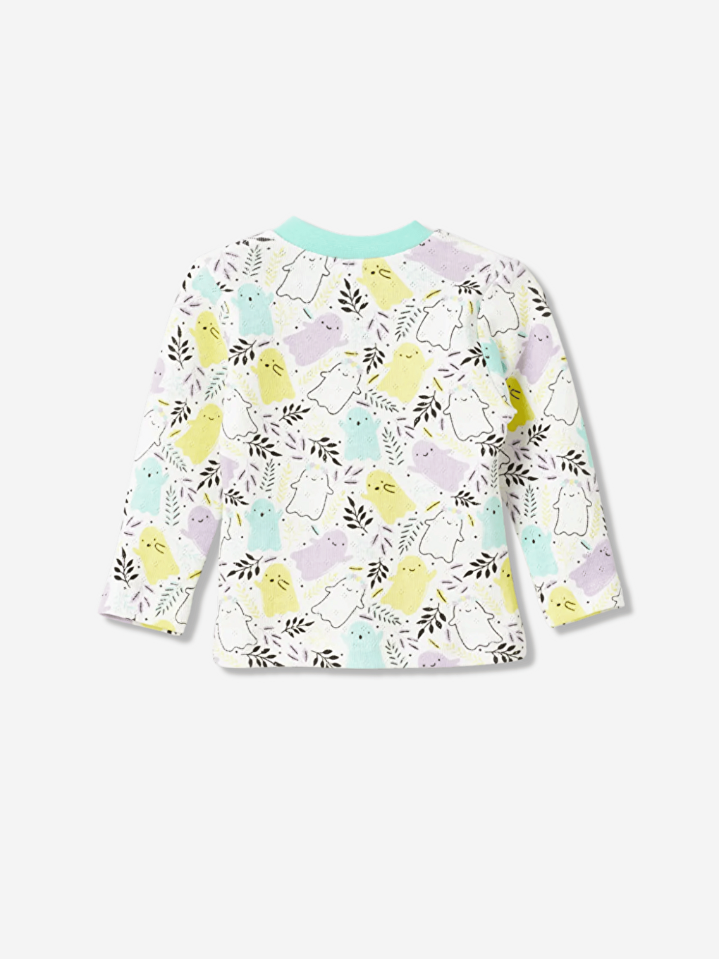 Yeşil Uzun Kollu Kız Bebek Jakarlı Takım-2