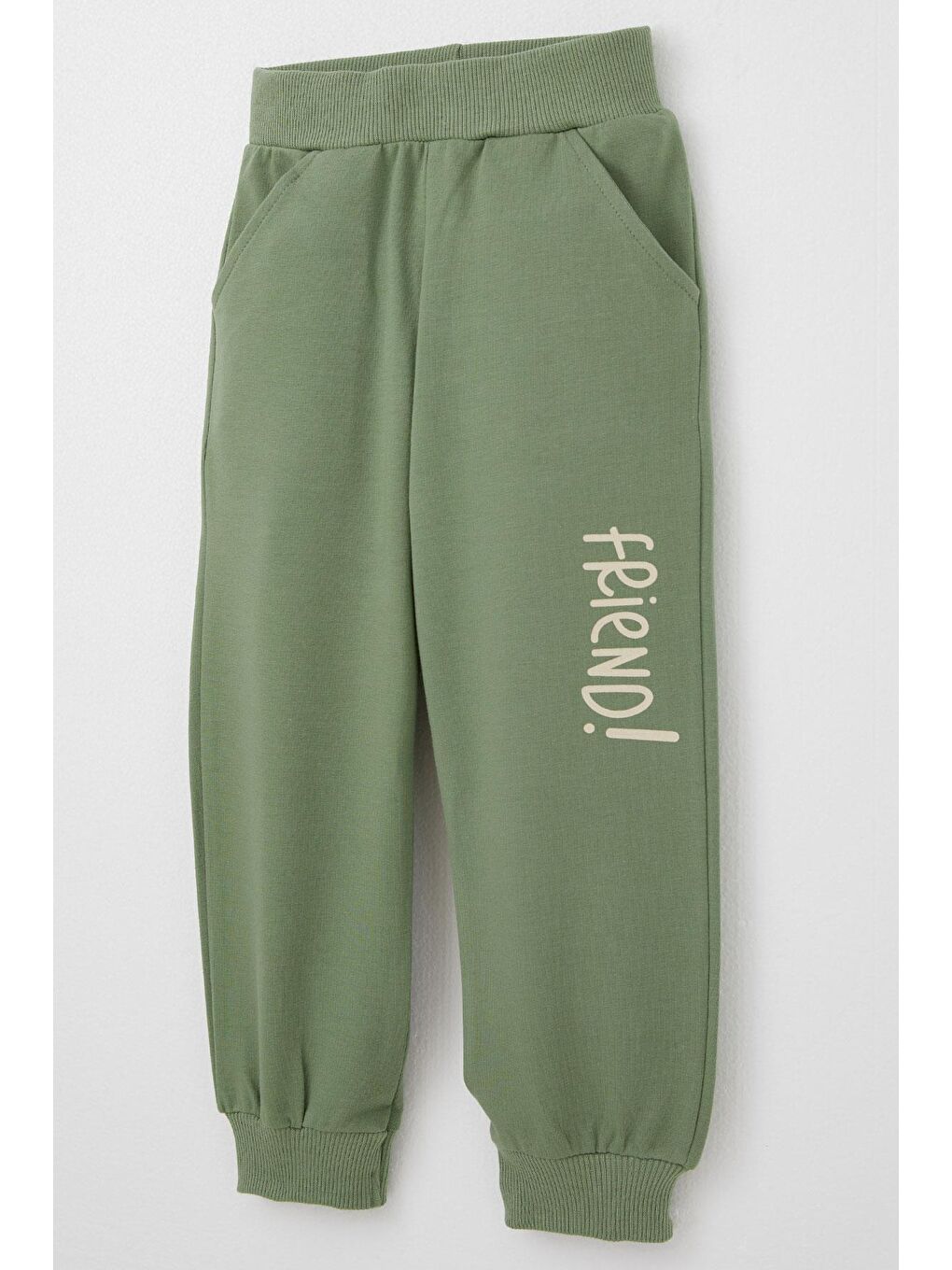 Erkek Bebek Eşofman Takım Sırt Kısmı Sevimli Sincap Baskılı Bej (9 Ay-1 Yaş)-6