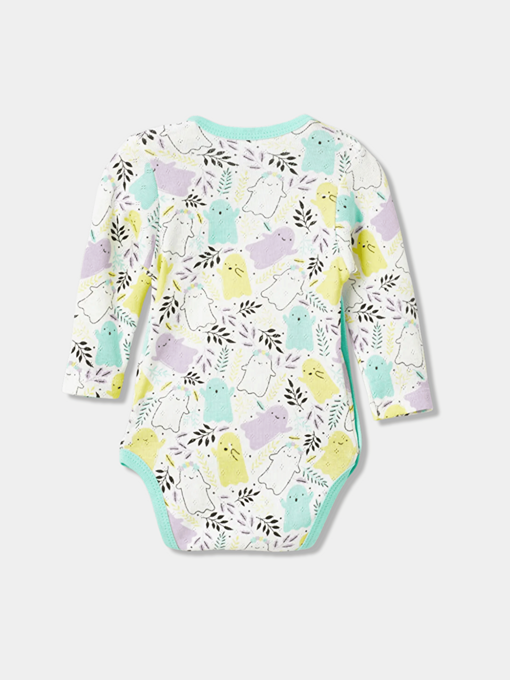 Yeşil Uzun Kollu Kız Bebek Jakarlı Takım-2