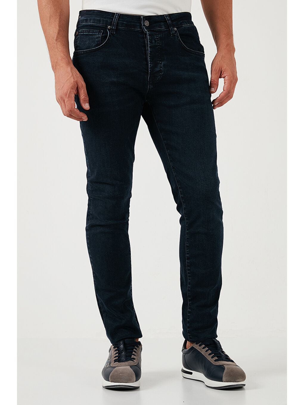 Buratti Lacivert Pamuklu Normal Bel Slim Fit Dar Paça Erkek Jeans 1120S03NAPOLI - 2