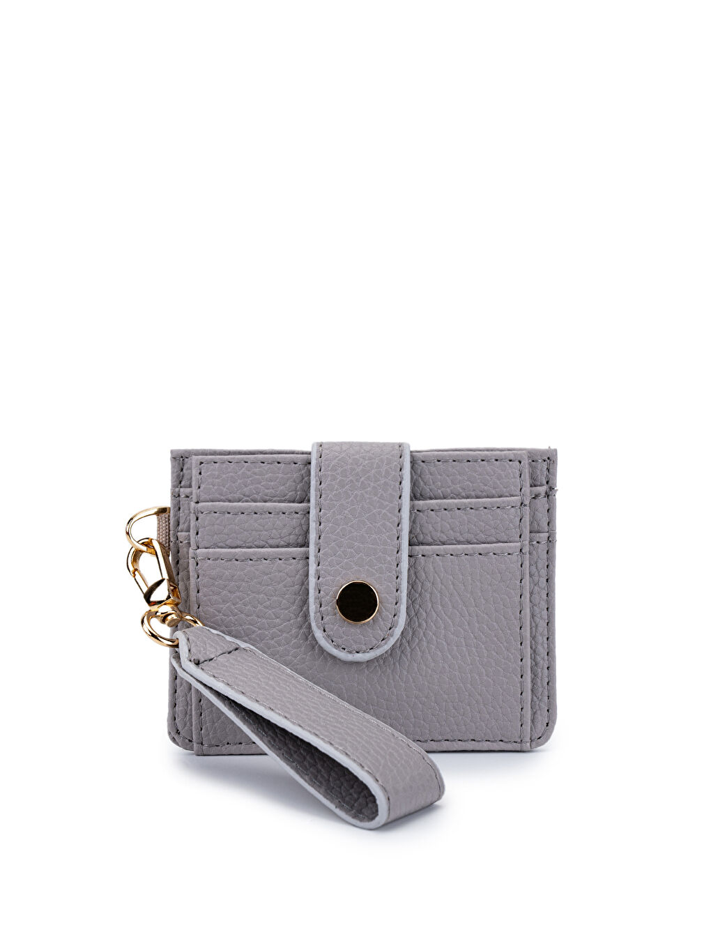 Suni Deri Kadın Kartlık Gri MN100