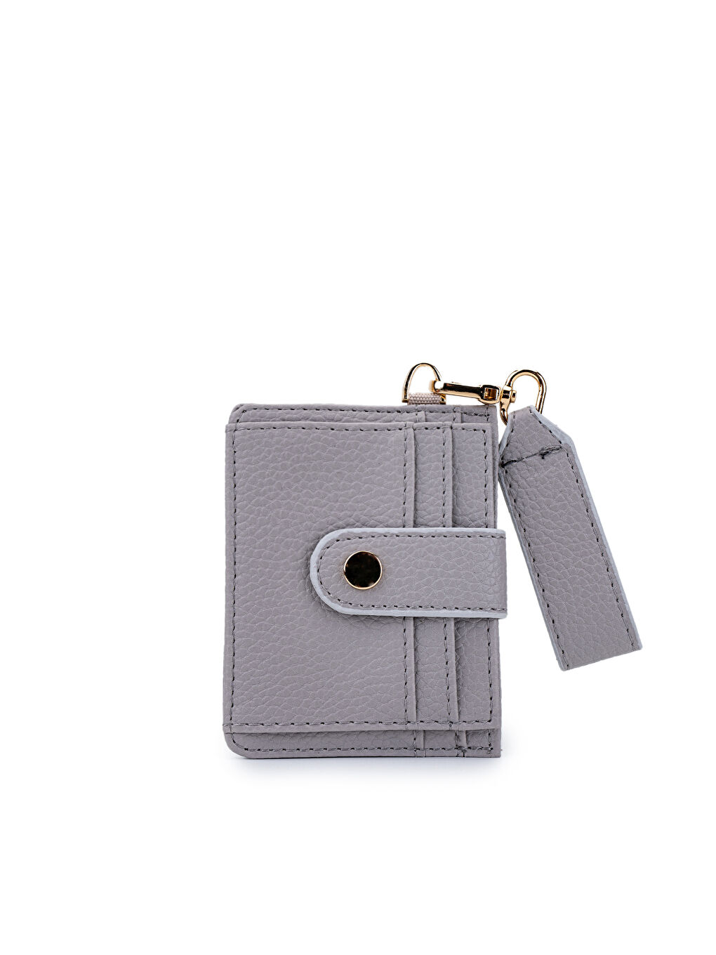 Suni Deri Kadın Kartlık Gri MN100-2