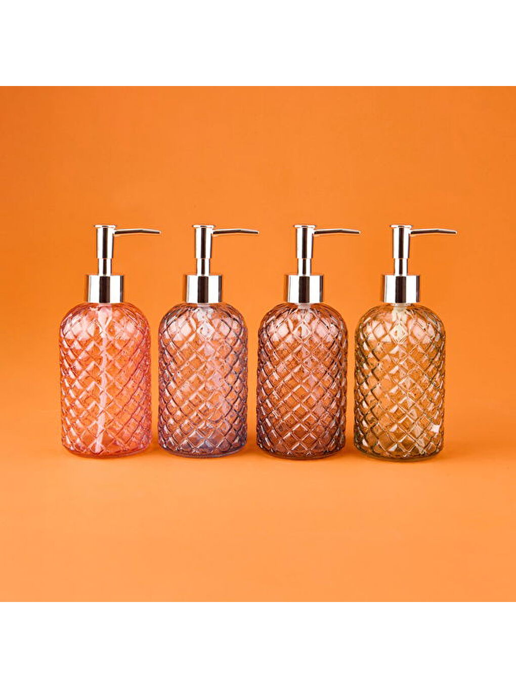 Karışık MNB03671 Cam Sıvı Sabunluk - Asorti - 20 cm-2