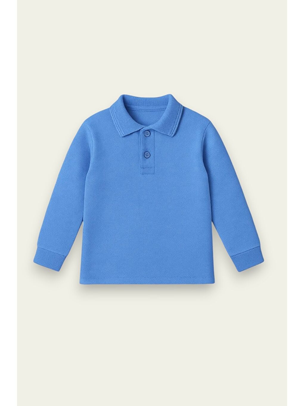 Mavi Okul İçin Uzun Kollu Yakalı Tişört 7-15 Yaş 12080
