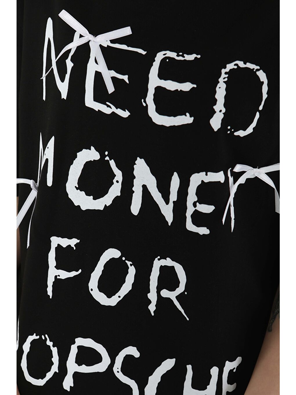 Baskılı Kısa Kollu T-Şhirt Siyah - 27121-6