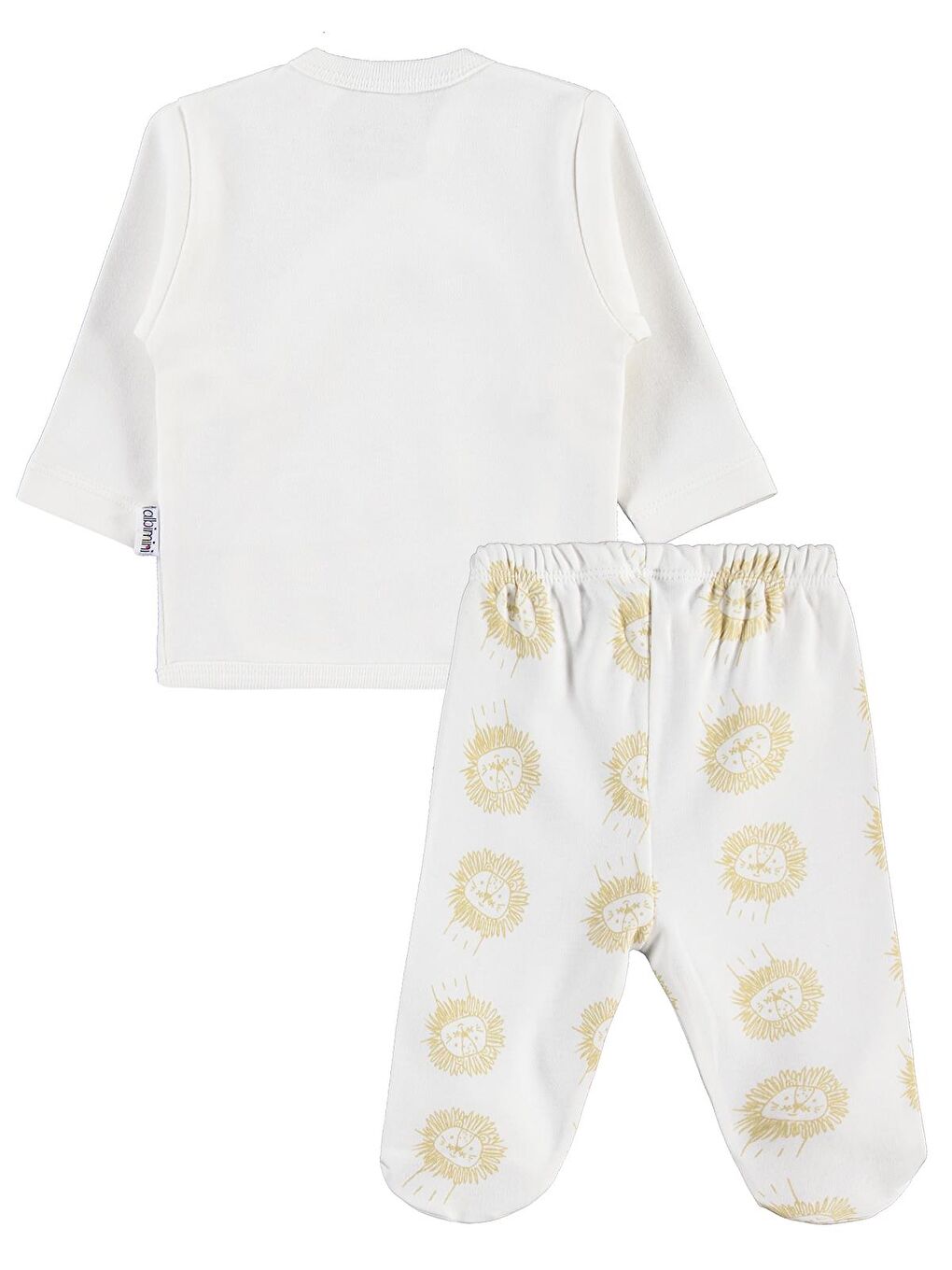 Aslan Desenli 5'li Zıbın Takımları - Ekru 0-1 Ay-2