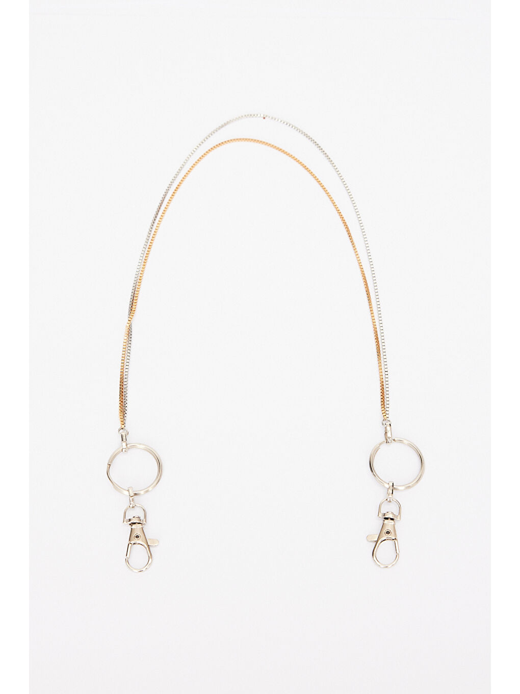 Erkek Gri-Sarı Metal Pantolon Zinciri