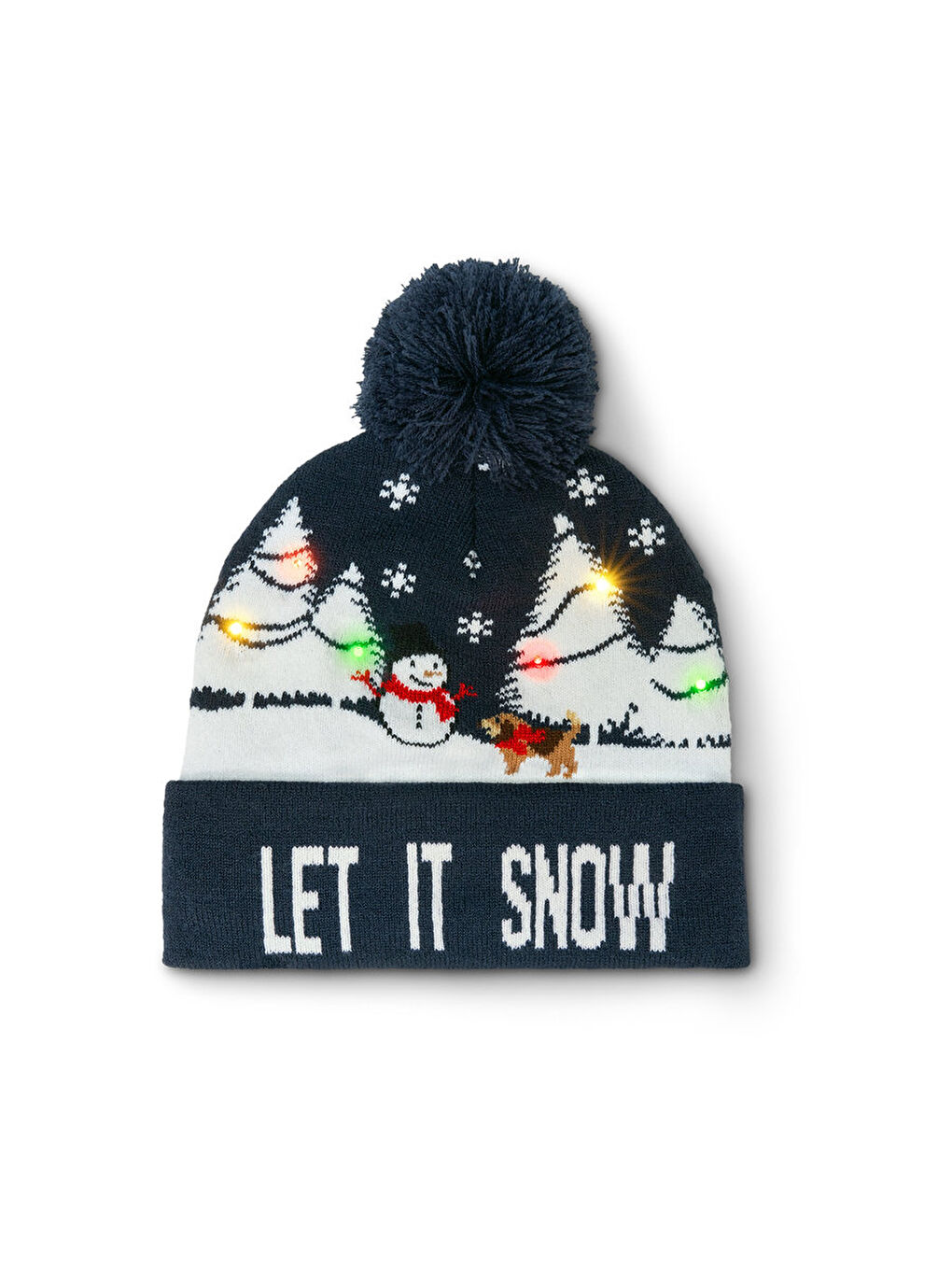 Lacivert Işıklı Erkek Bere