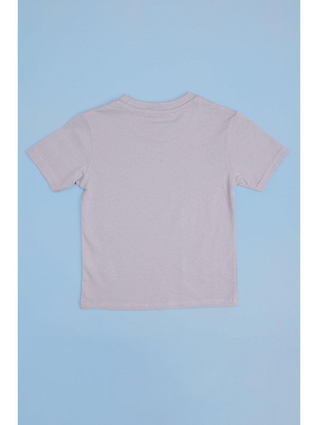 Gri Savage Adventure Baskılı Erkek Çocuk Tişört-1