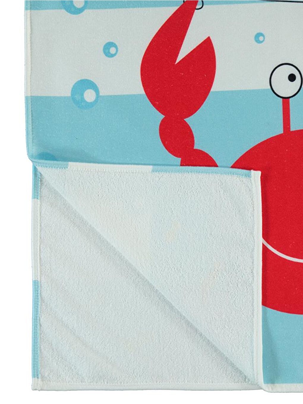 Turkuaz Boys Yengeç Baskılı Panço - YeşilStandart-1