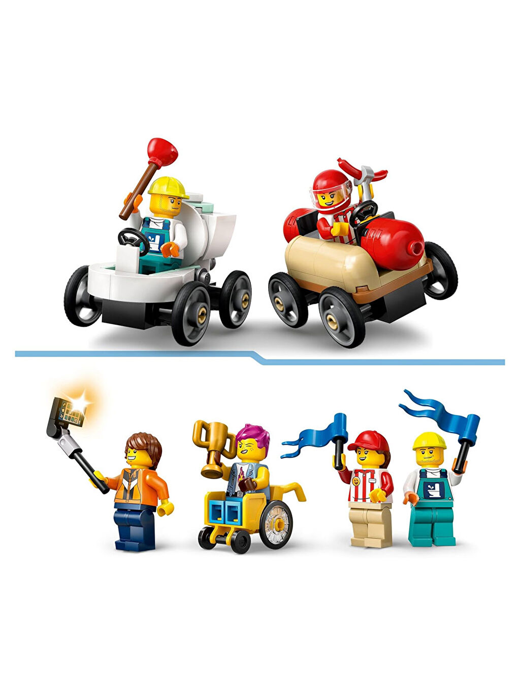 City Senin Kuralların: Yarış Arabası Rampa Parçası 60460-1