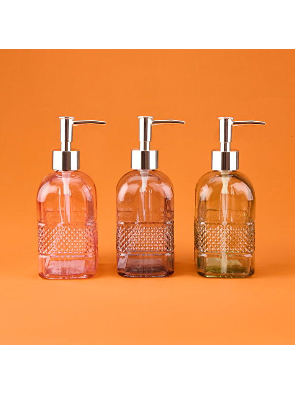Karışık MNB03670 Cam Sıvı Sabunluk - Asorti - 20 cm-2