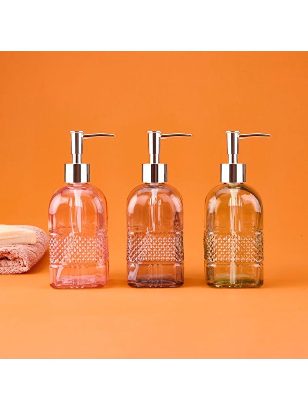 Karışık MNB03670 Cam Sıvı Sabunluk - Asorti - 20 cm-4