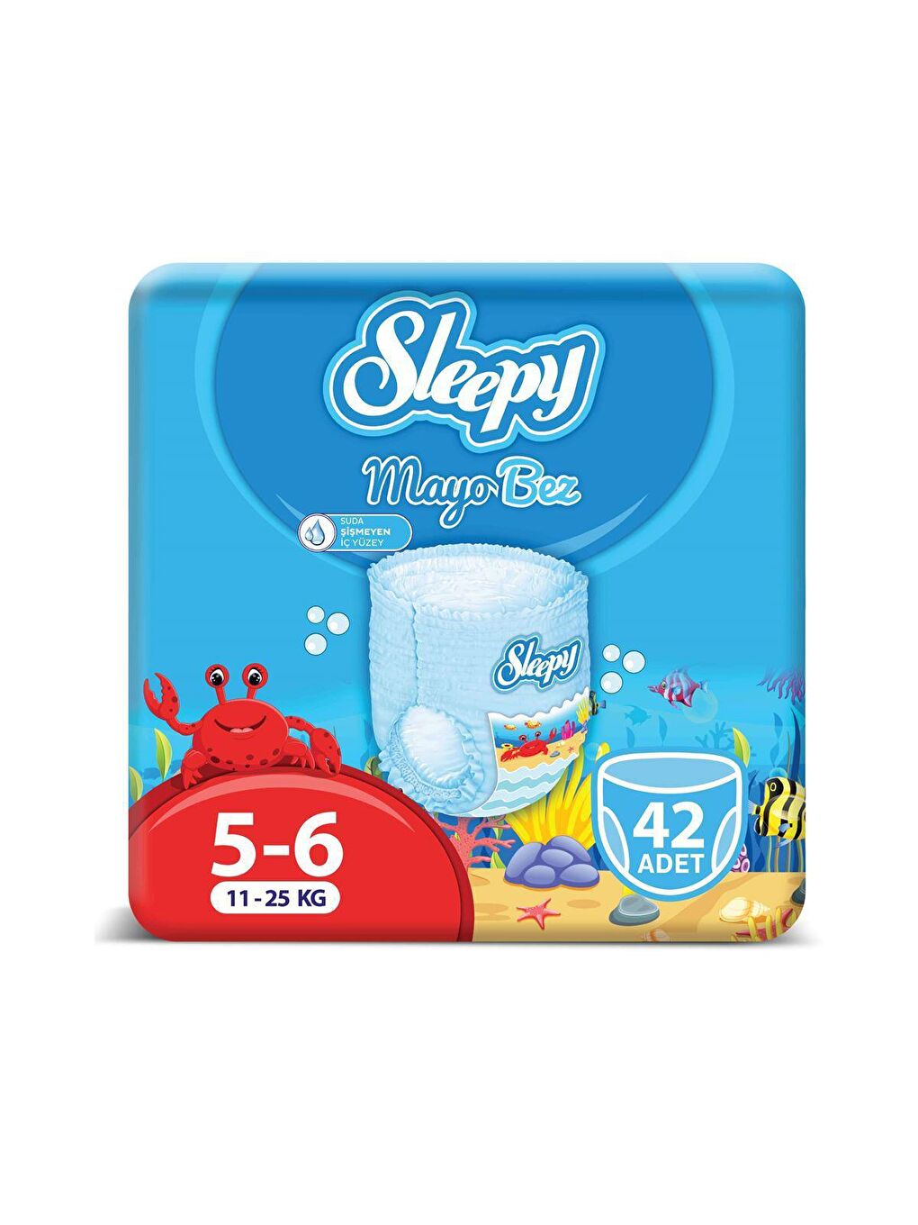 Sleepy Beyaz 3'lü Paket Mayo KÜLOT Bez 6 Numara Xlarge 14x3 (42 Adet)