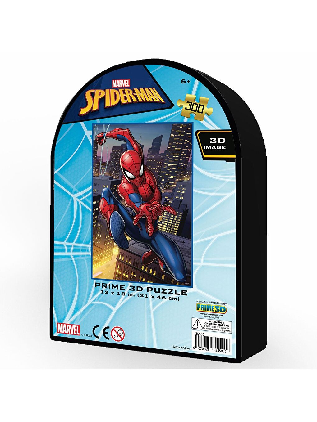 Prime 3D Renksiz Spider-Man 300 Parça Puzzle 35586 - Metal Kutu - 1