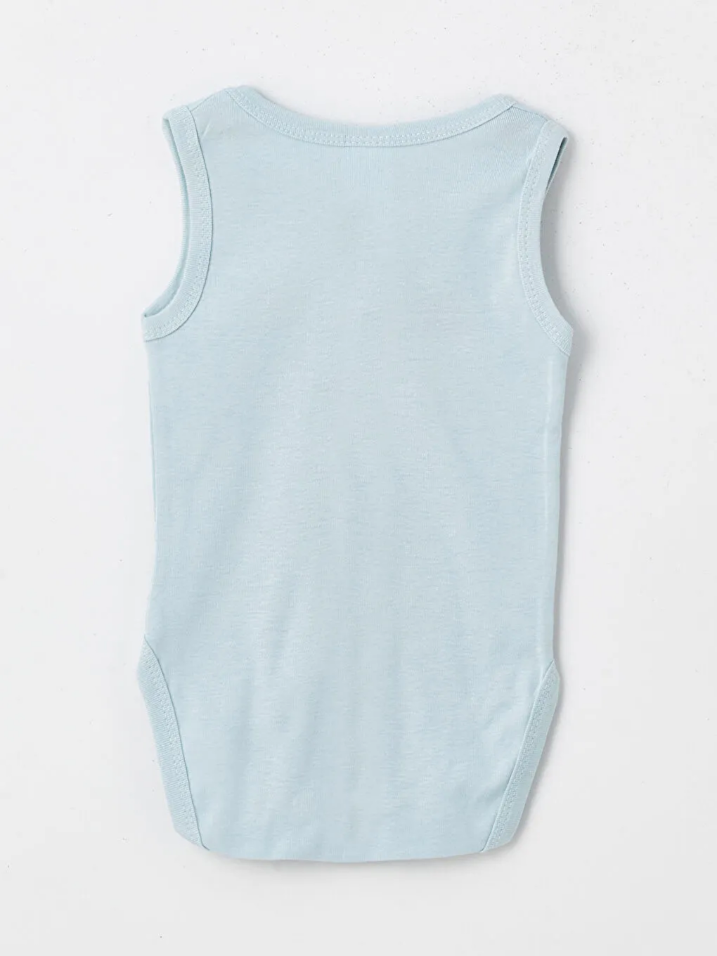 Mavi Bisiklet Yaka Erkek Bebek Atlet Çıtçıtlı Body 2'li-3