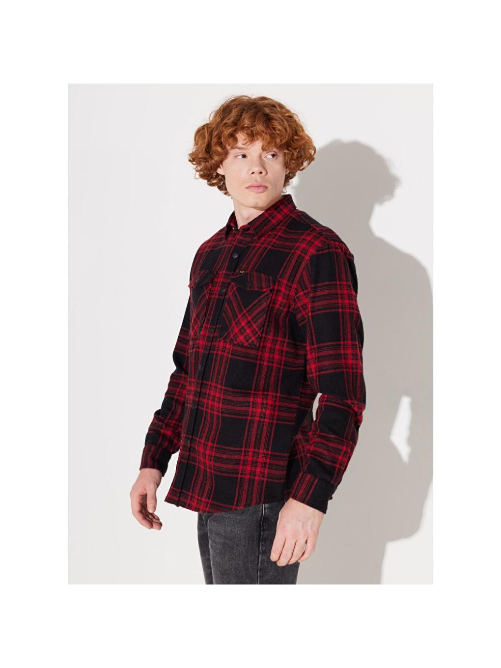 Erkek Siyah Klasik Yaka Gömlek-2