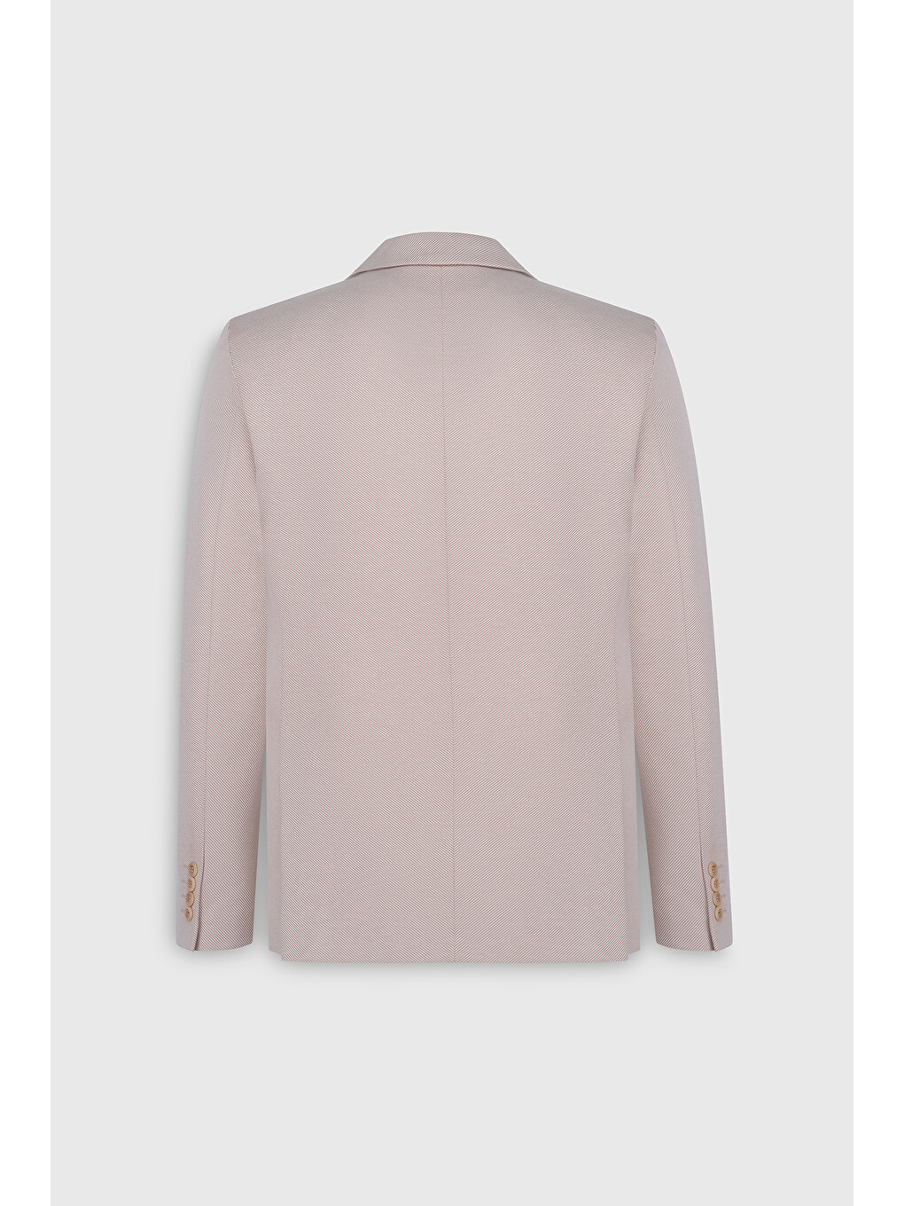 Erkek Bej Pamuklu Slim Fit Dar Kesim Kırlangıç Yaka Diagonal Desenli Kapak Cepli Ceket-8