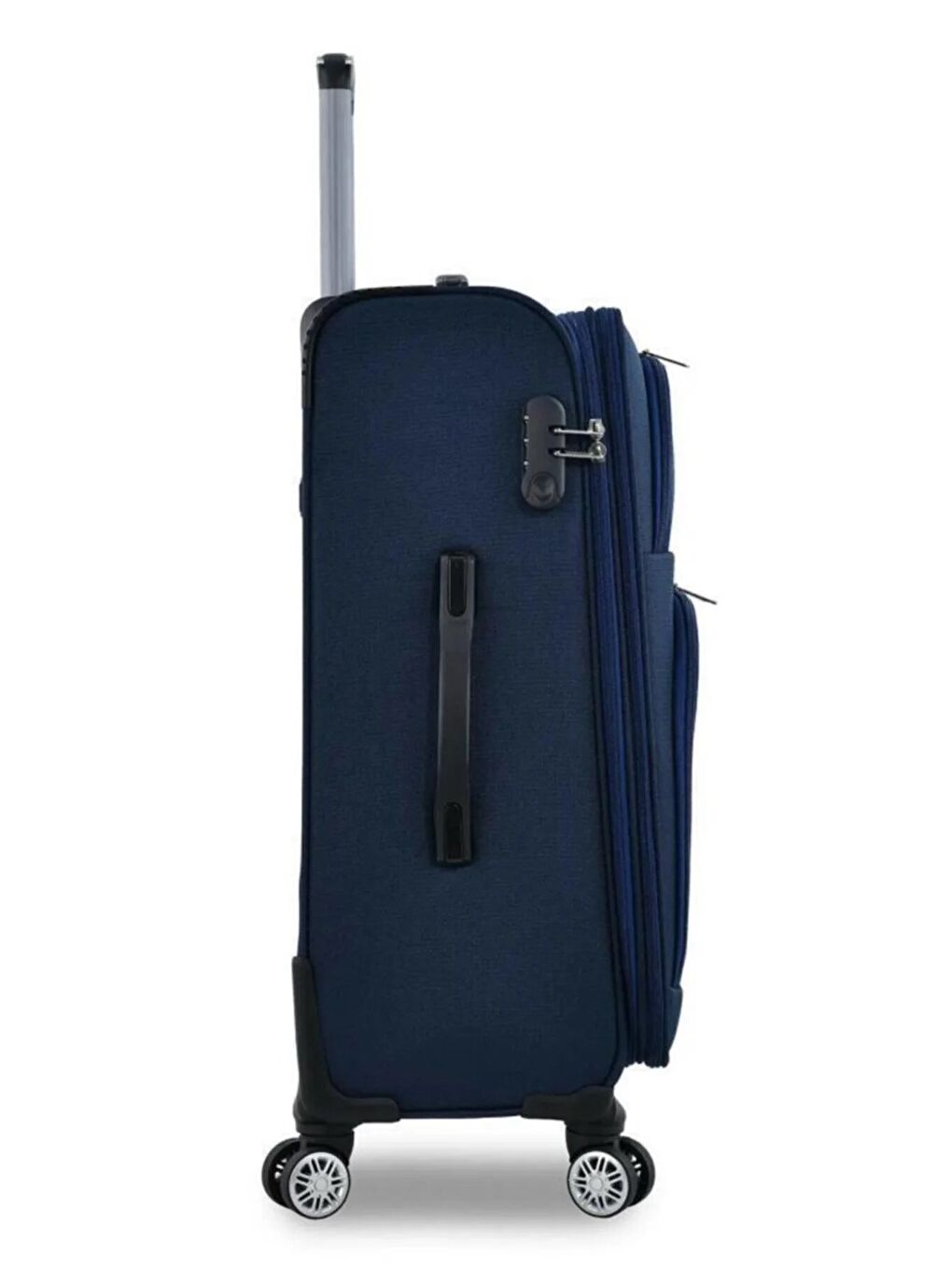Lacivert Unisex Siyah Kumaş Orta Boy Valiz Fsl010orta-1