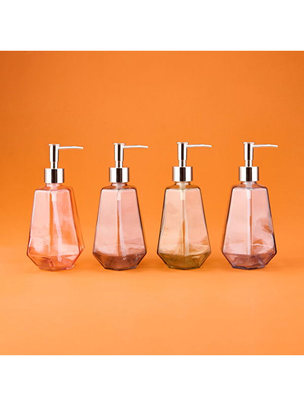 Karışık MNB03669 Cam Sıvı Sabunluk - Asorti - 20 cm-4