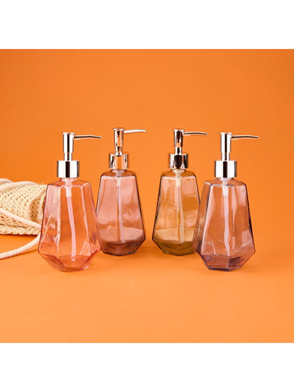 Karışık MNB03669 Cam Sıvı Sabunluk - Asorti - 20 cm-5