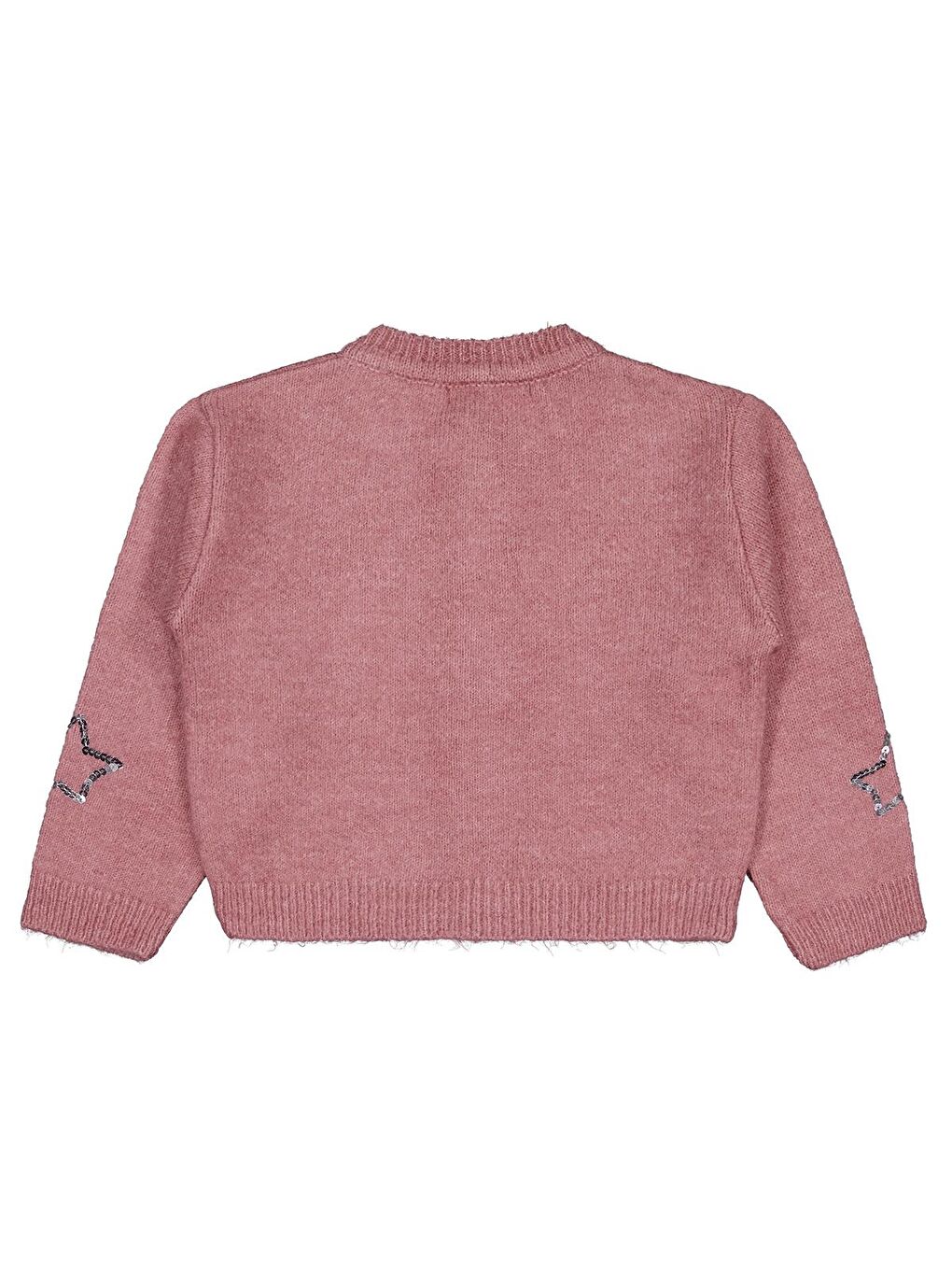 Girls Pullu Yıldız Nakışlı 2-5 Yaş Hırka - Pembe 2-3 Yaş