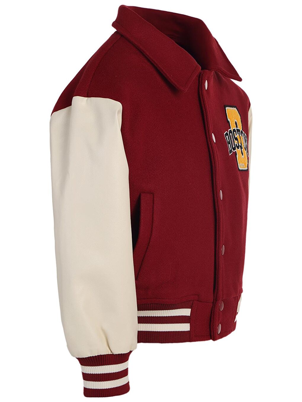 Boys 1986 Dinozor Armalı 6-9 Yaş Ceket - Bordo 8-9 Yaş-1